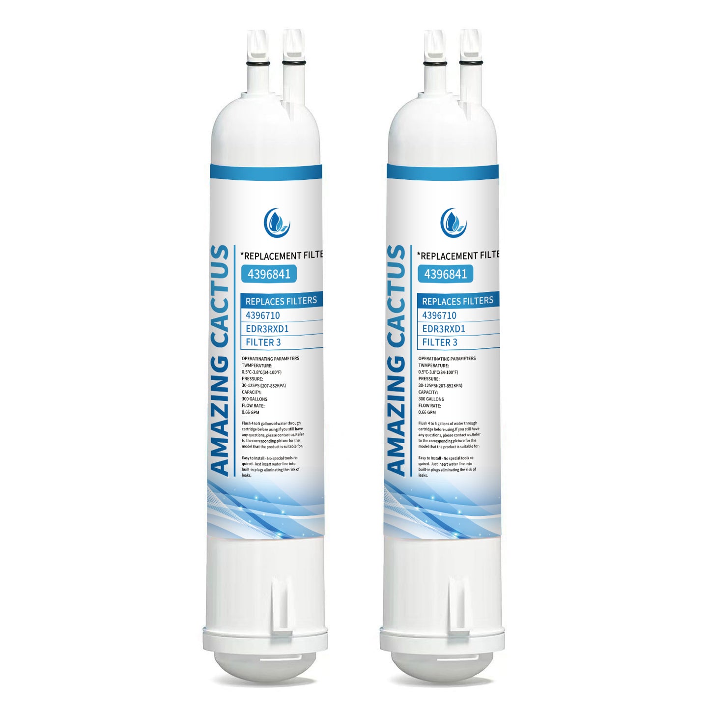Semeso Replacement Water Filter for 4396841, EDR3RXD1, 4396710, Filter 3, 46-9083,46-9030 Refrigerator Water Filter