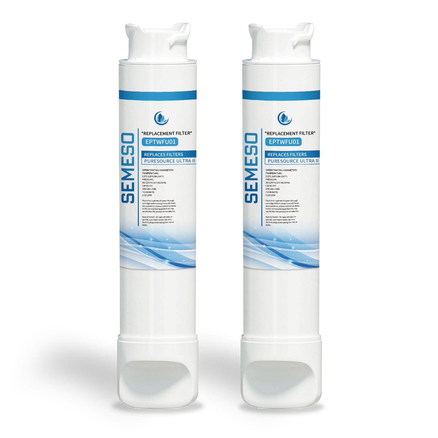 Semeso EPTWFU01 Refrigerator Water Filter Replacement for Frigidaire EPTWFU01, Pure Source Ultra II