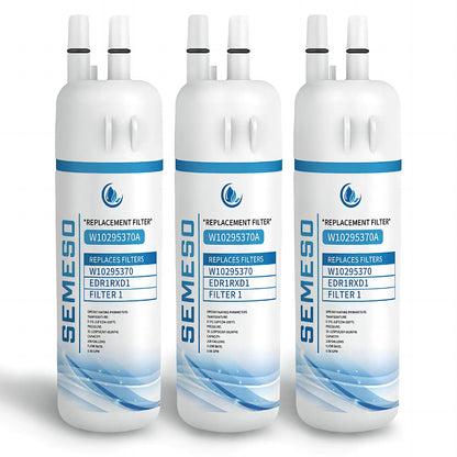 Semeso W10295370A Refrigerator Water Filter for Filter 1, Whirlpool EDR1RXD1,  P4RFWB, 46-9930, 46-9081