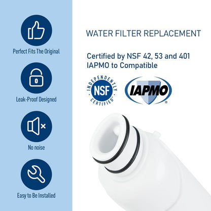 Semeso W10413645A Refrigerator Water Filter for EDR2RXD1, W10238154, P6RFWB2, 46-9082, 46-9903